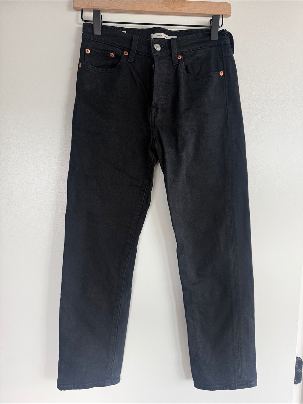 Levi's Black Wedgie Straight Leg Women's Jeans